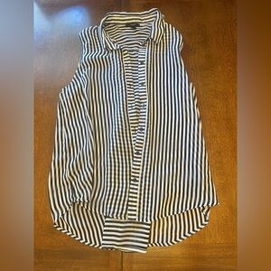 Forever 21 Monochrome Striped Blouse
